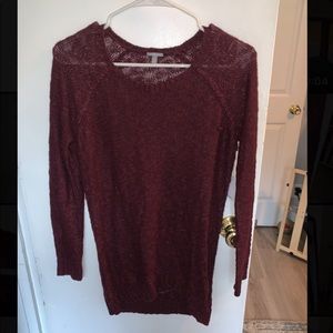 Charlotte Russe tunic length sweater NWT